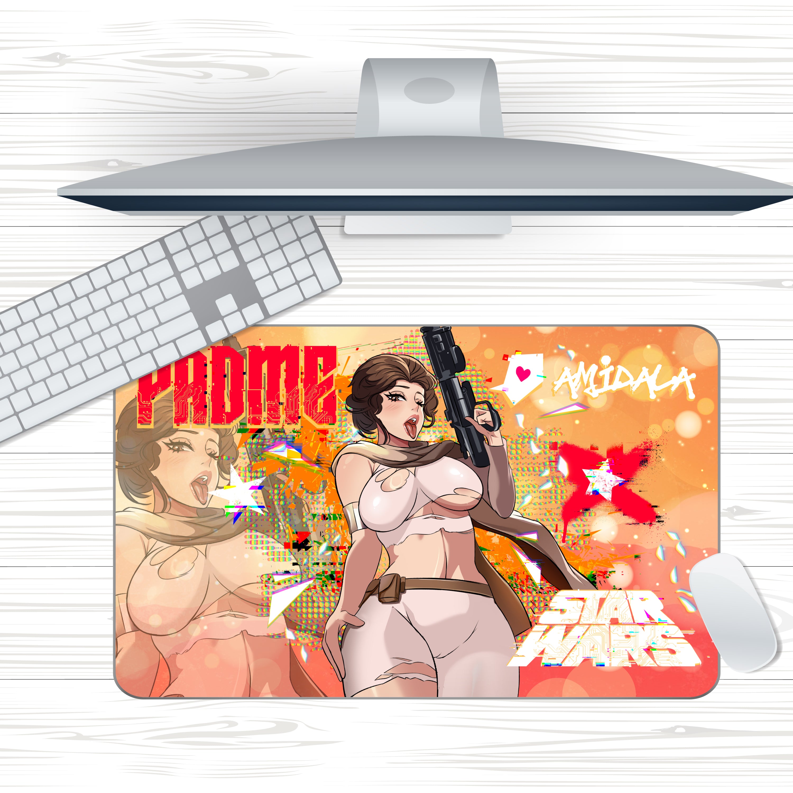 Anime Waifu Padme Amidala Mousepad