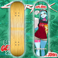 Anime Waifu Skate Deck Pizza Rebecca