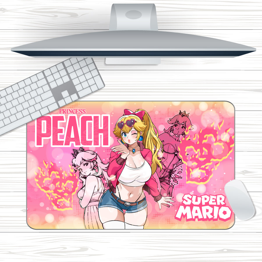 Anime Waifu Princess Peach V2 Mousepad