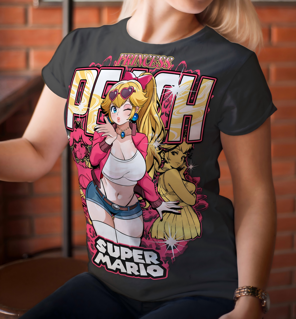Princess Peach V2 Cat Shirt