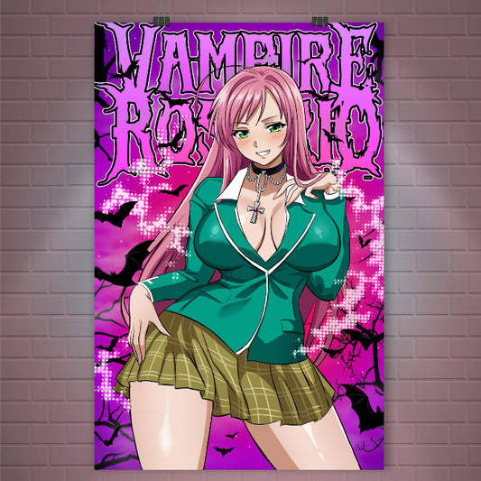 Vampire Rosario Seductive Moka <3 Poster / Wall Banner