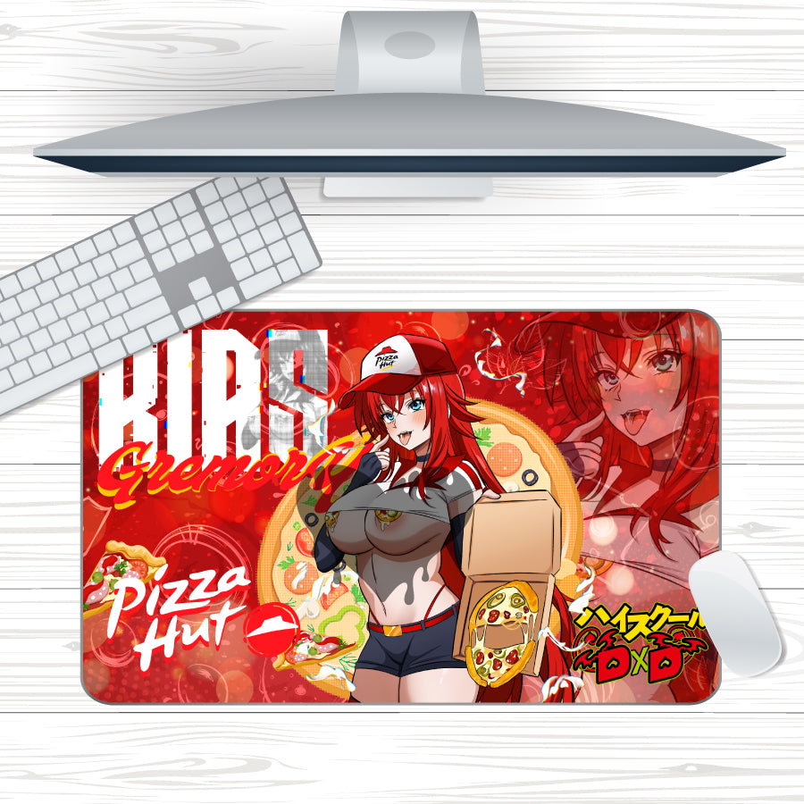 Anime Waifu Pizza Rias Gremory Mousepad