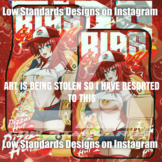 Pizza Hut Rias Gremory Car Mats