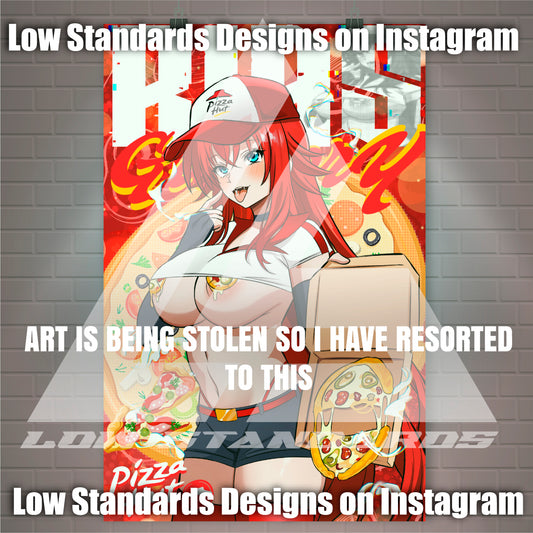 Pizza Hut Rias Gremory Poster / Wall Banner