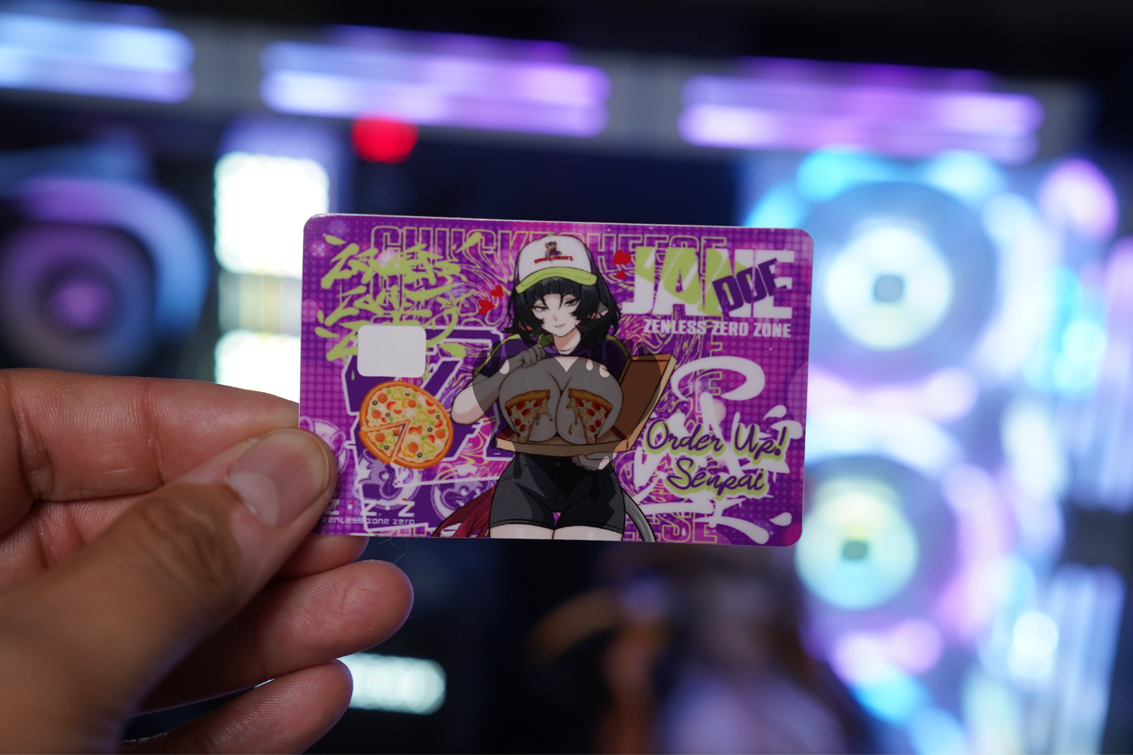 Credit Card Skin Pizza Jane Doe