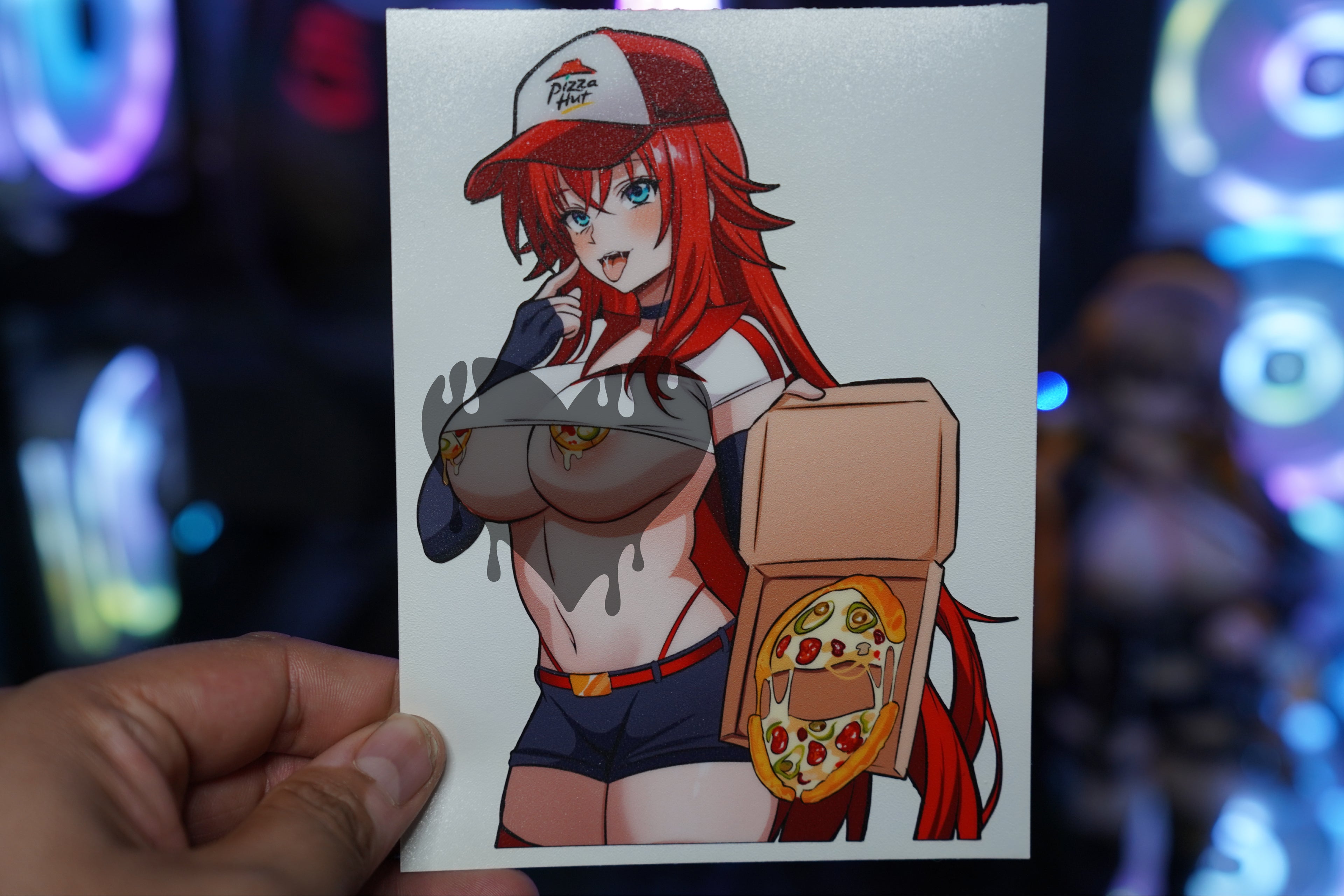 Anime Waifu Pizza Rias Gremory Decal #171