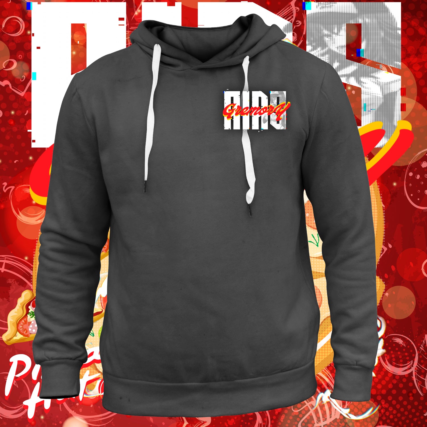 Screen Printed Apparel Pizza Rias Gremory