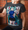 Screen Printed Apparel Dominos Hatsune Miku