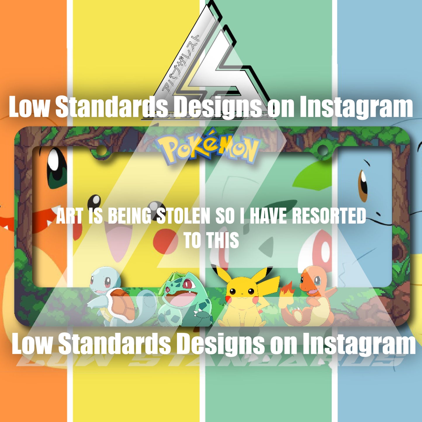 Pokemon License Plate Frame