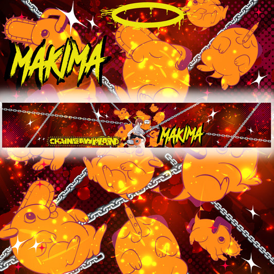 Ponchita Ass Makima Windshield Banner