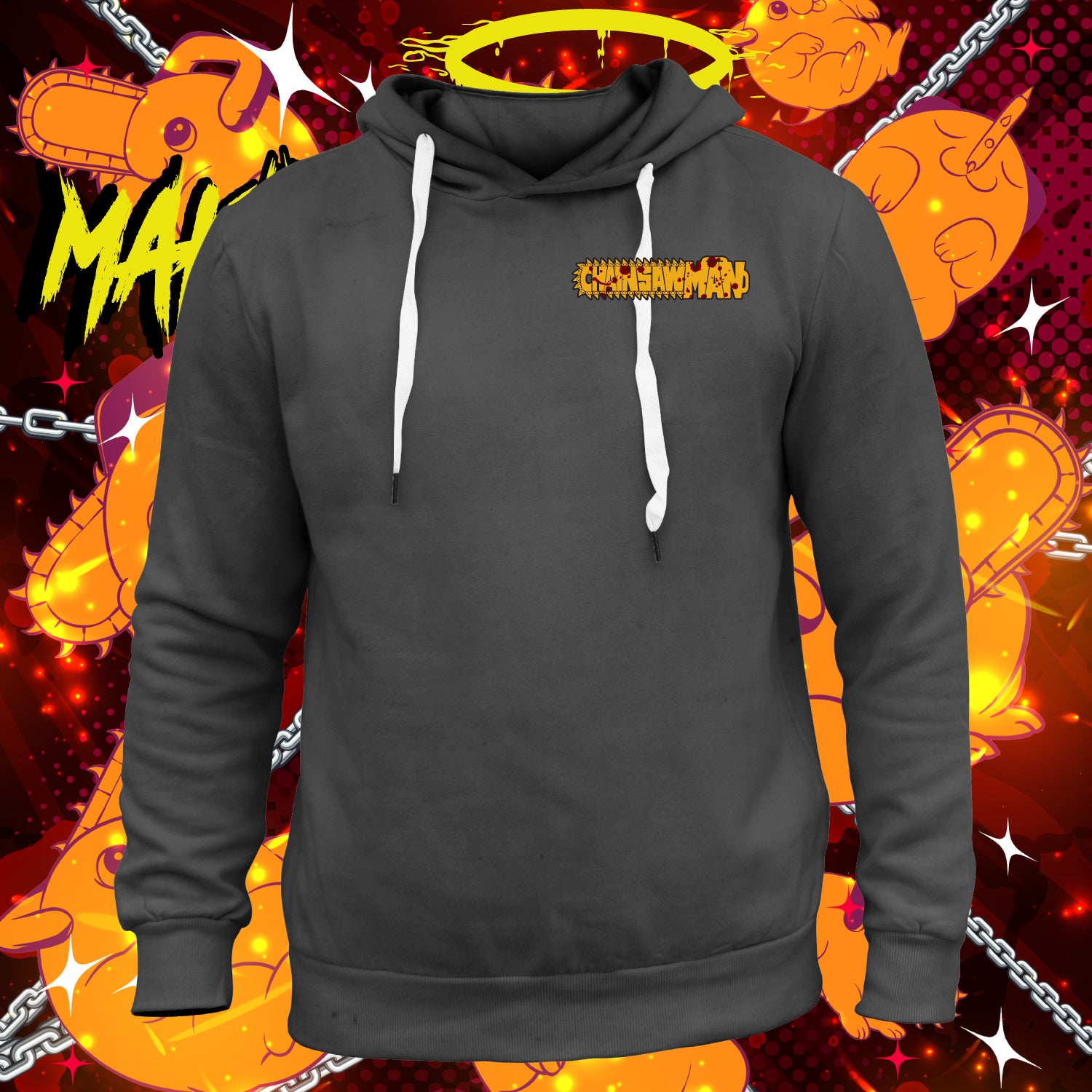Screen Printed Apparel Ahegao Makima