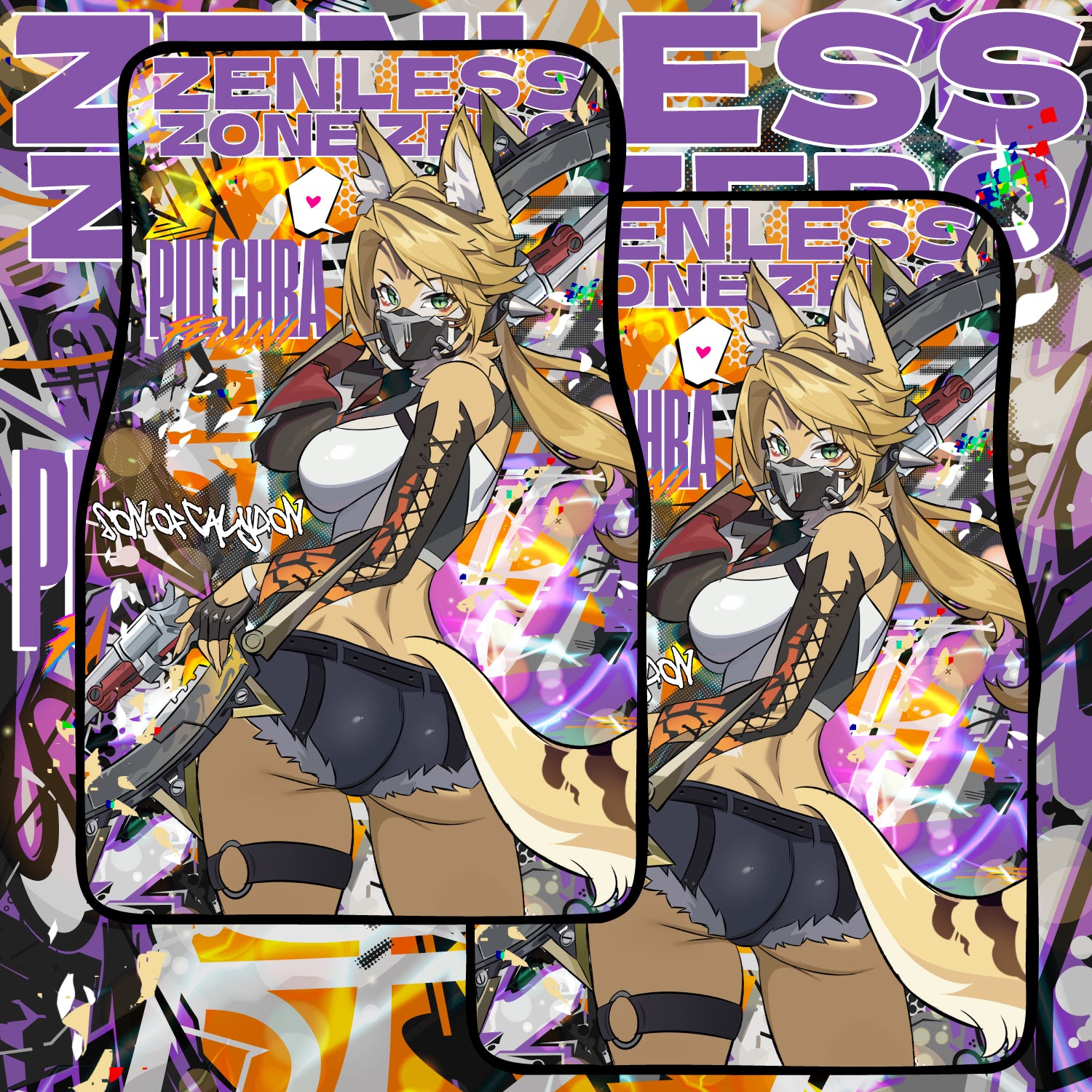 Anime Waifu Car Mats ZZZ Pulchra
