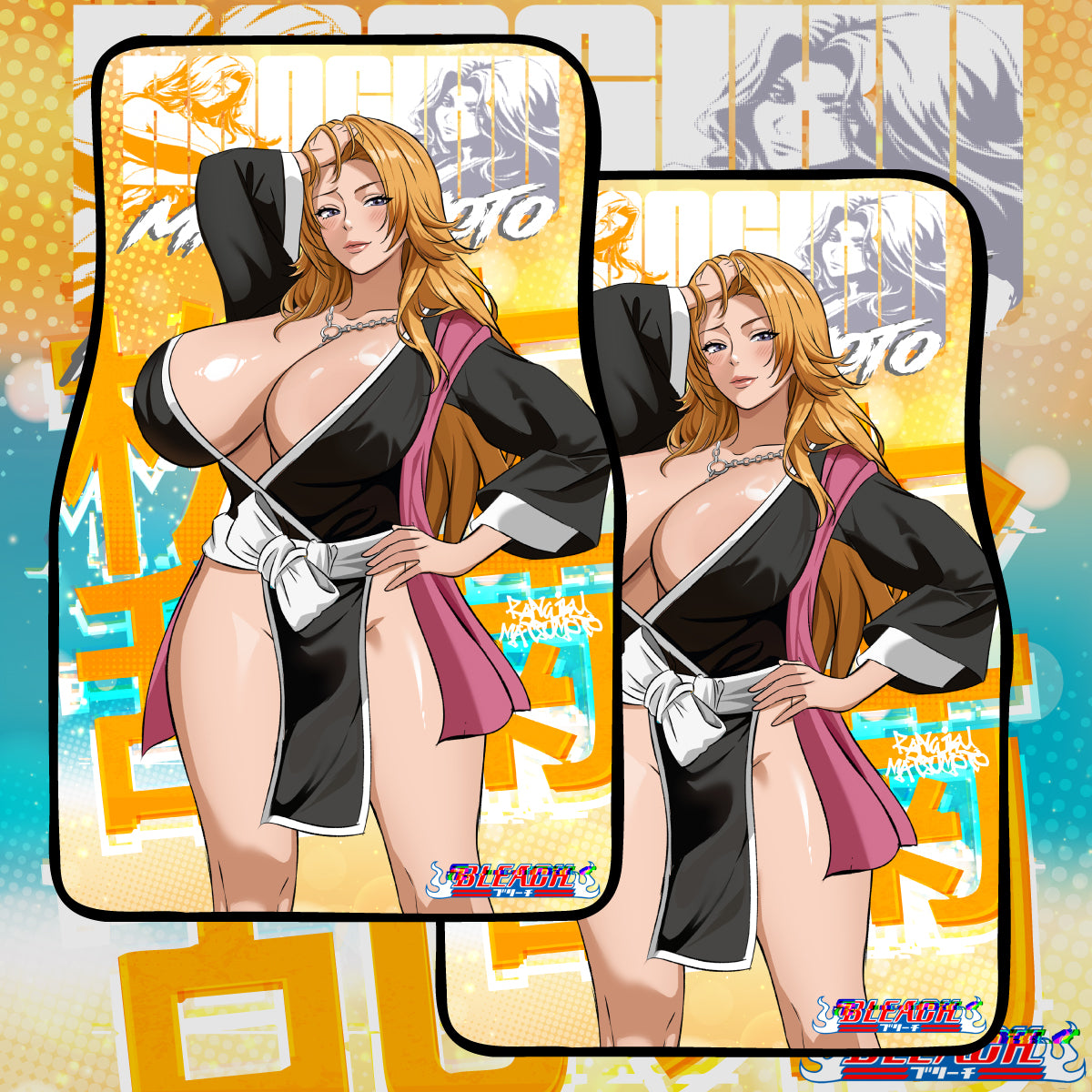Anime Waifu Car Mats Rangiku Matsumoto