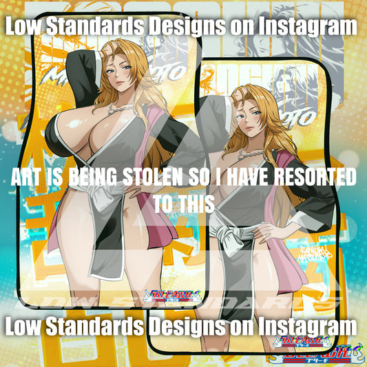 Seductive Rangiku Matsumoto Car Mats
