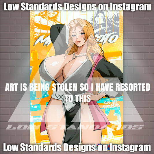 Seductive Rangiku Matsumoto Poster / Wall Banner