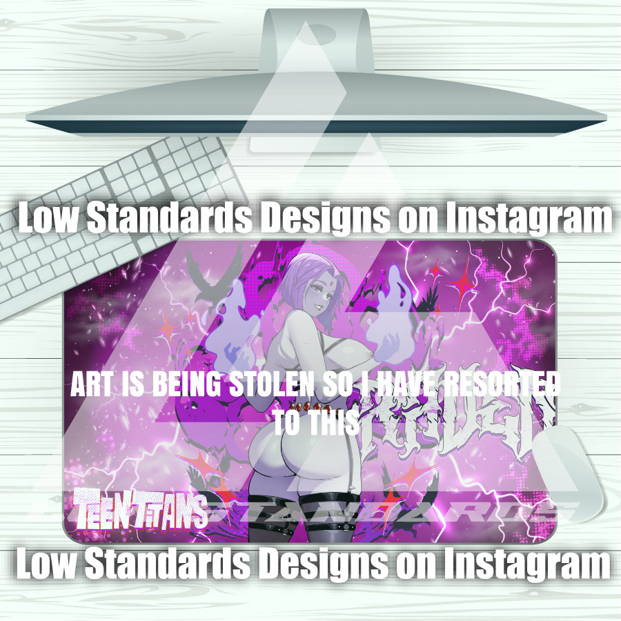 Seductive Raven Ass Mousepad