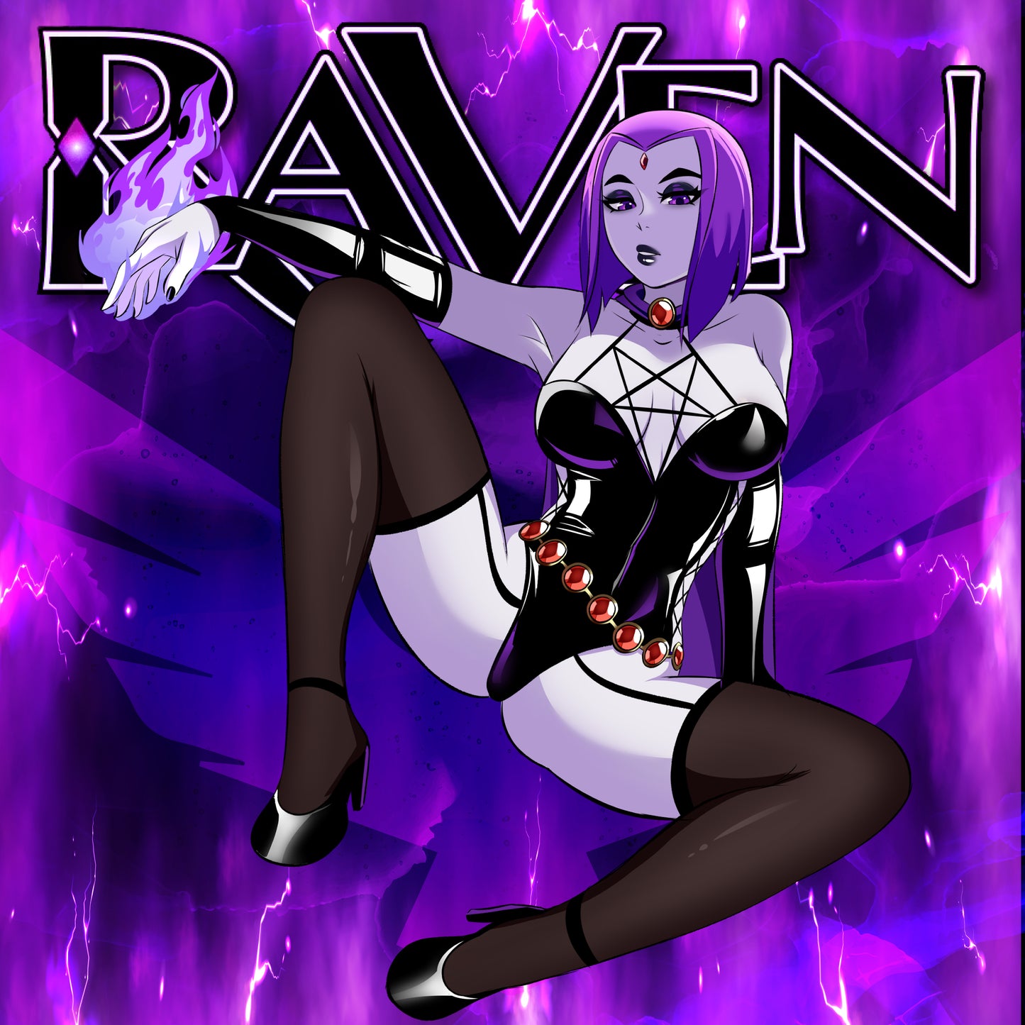 Teen Titian Seductive Raven