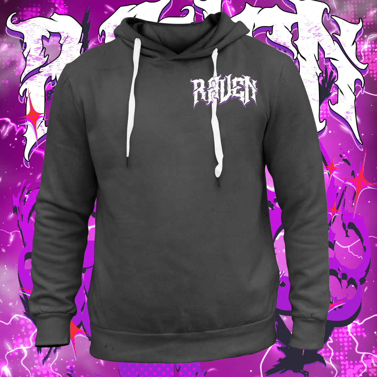 Screen Printed Apparel Raven