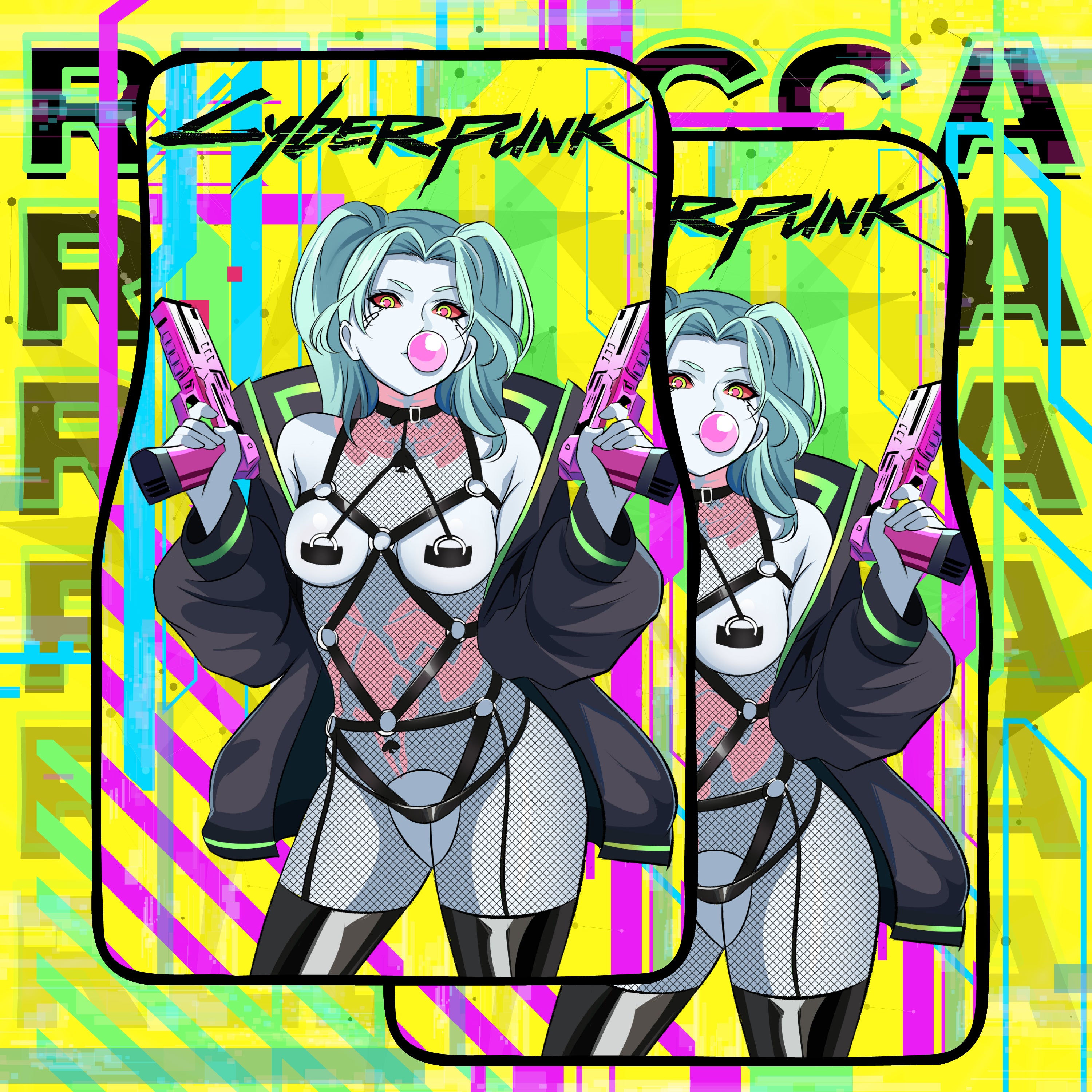 Anime Waifu Car Mats Rebecca V1