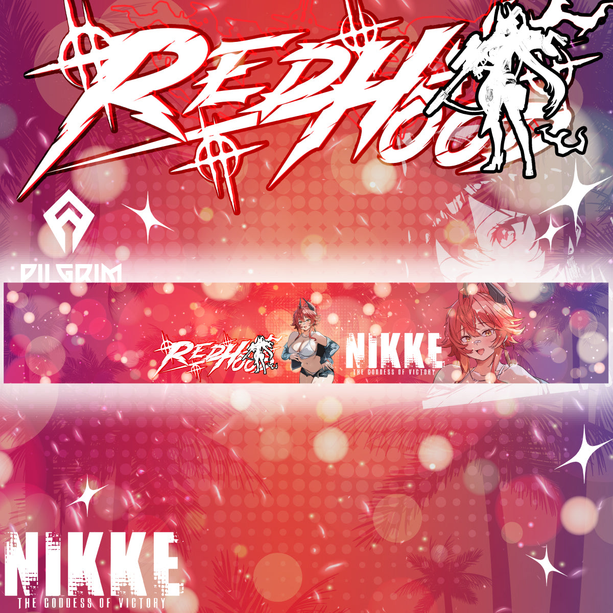 Vehicle Windshield Banner Nikke Old Days Red Hood