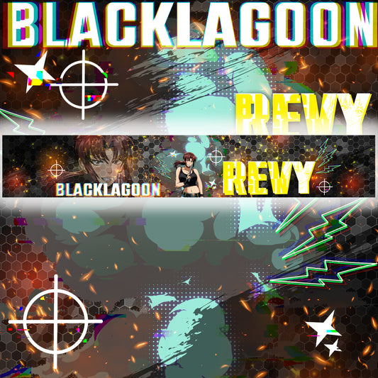 Black Lagoon Revy Windshield Banner
