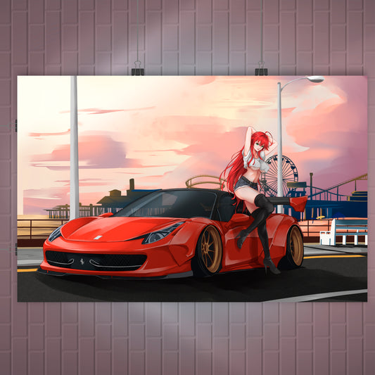 Rias Gremory Poster / Wall Banner