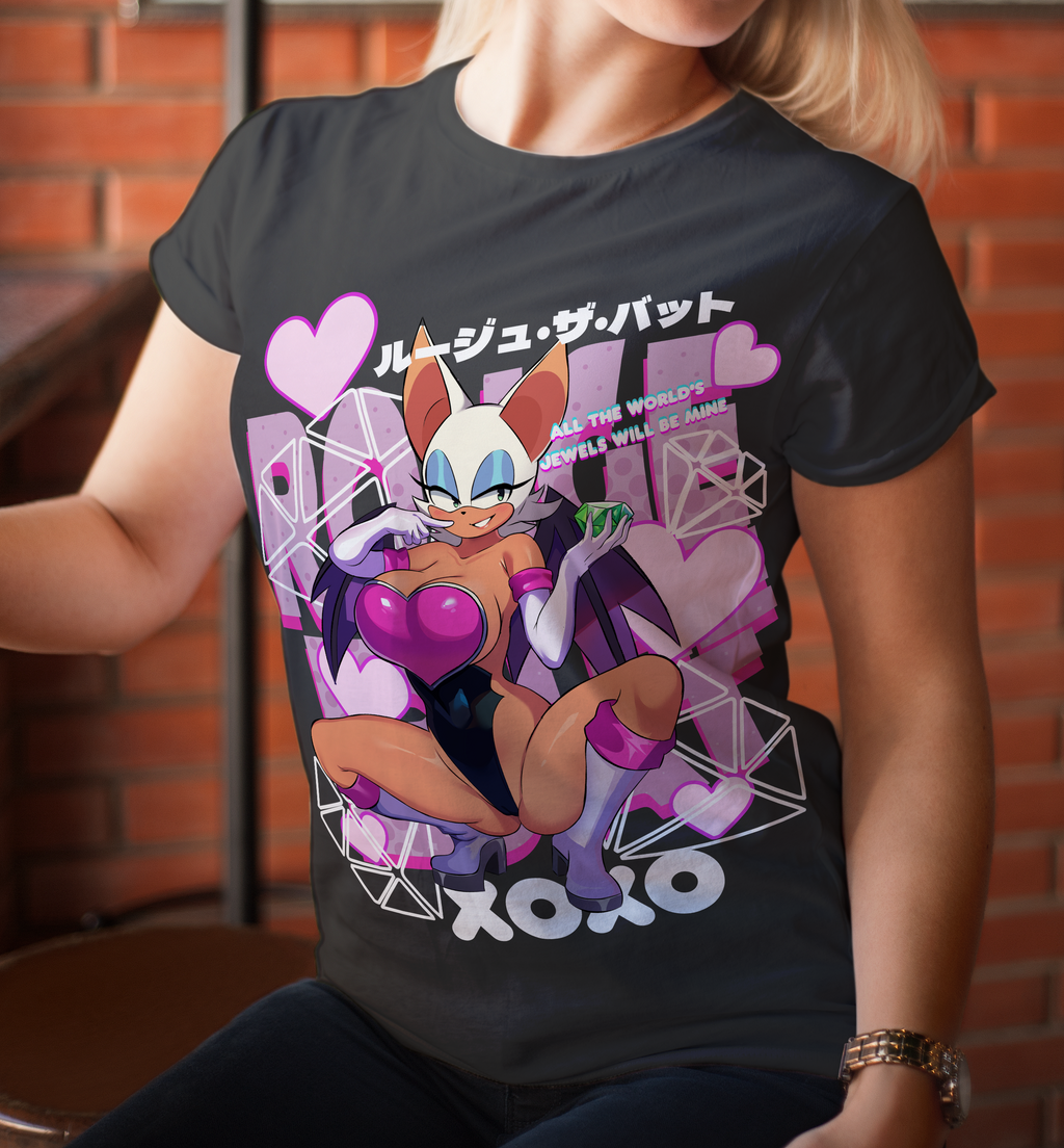 Screen Printed Apparel Rouge the Bat