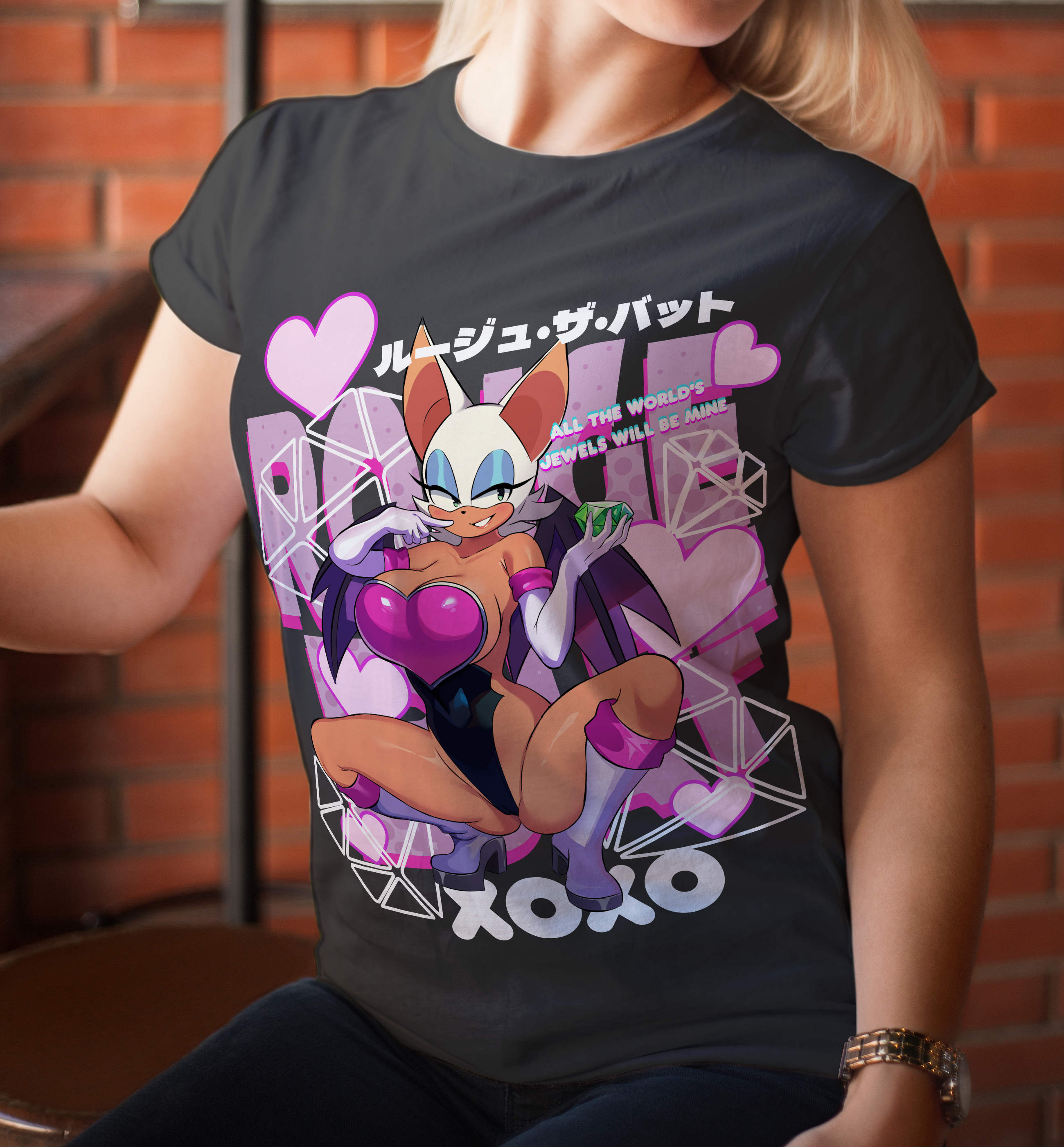 Screen Printed Apparel Rouge the Bat