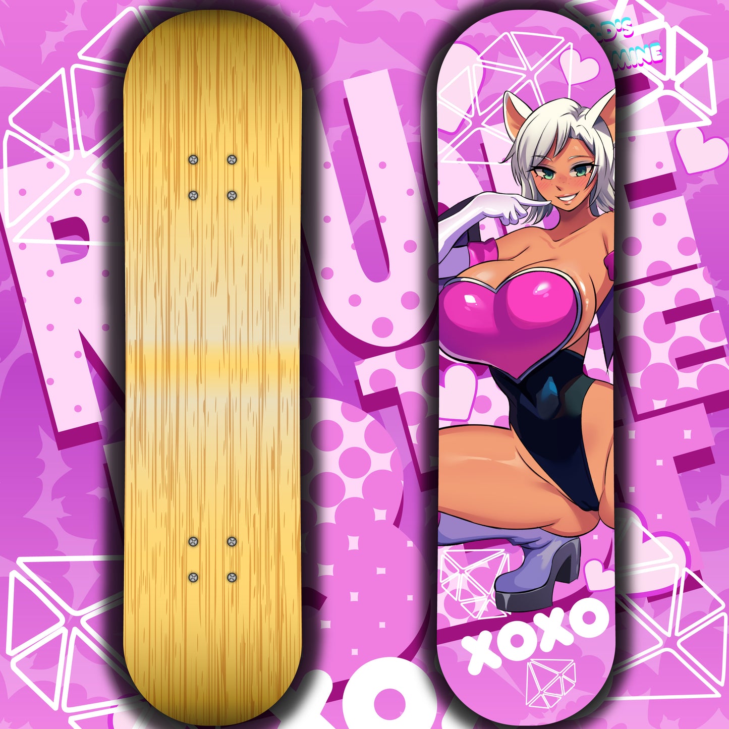 Rouge the Bat <3 Skate Deck