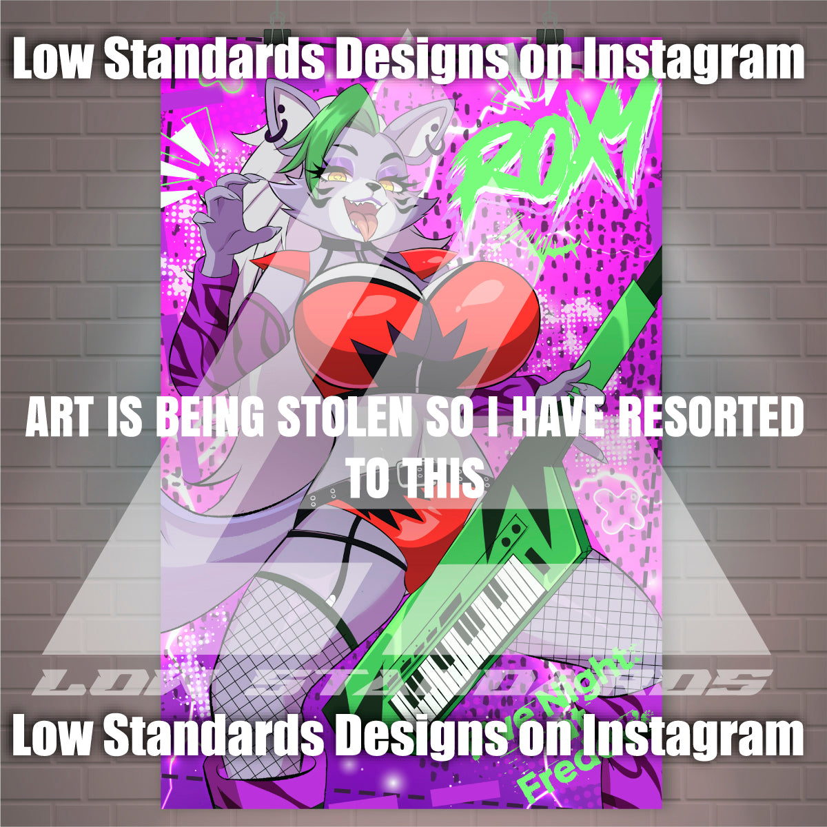 Seductive Roxy FNAF <3 Poster / Wall Banner