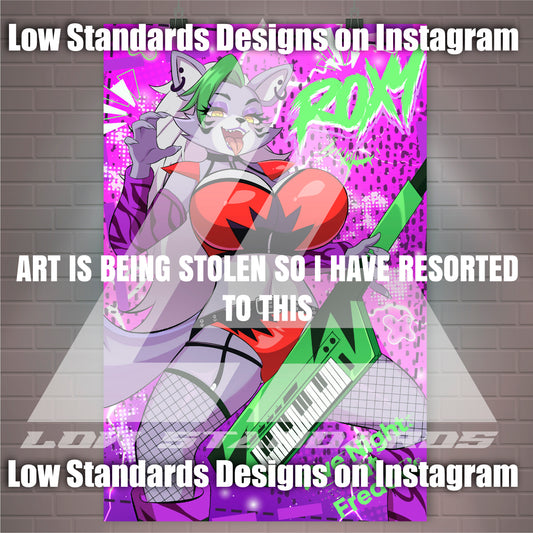 Seductive Roxy FNAF <3 Poster / Wall Banner