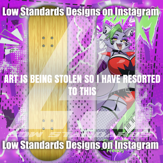 Seductive Roxy FNAF <3 Skate Deck