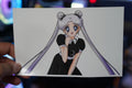 Anime Waifu Goth Guardian Moon Decal #31