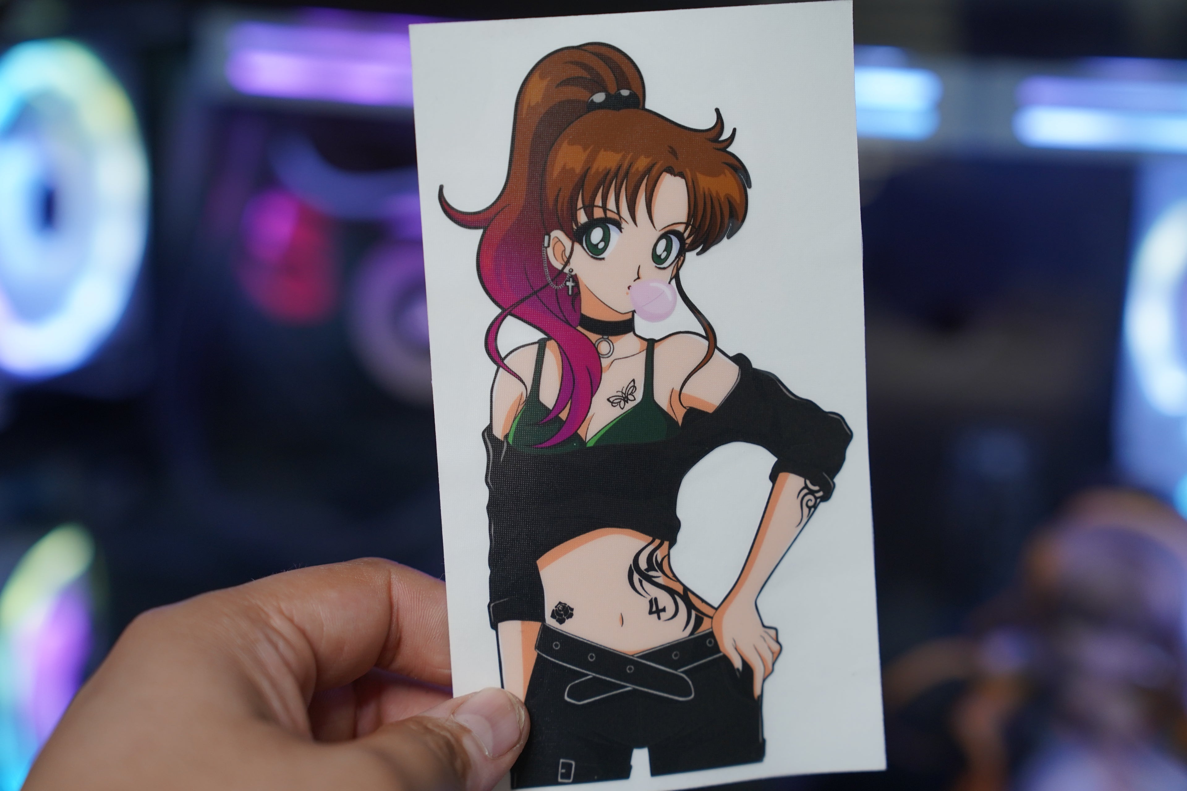 Anime Waifu Goth Guardian Jupiter Decal #31