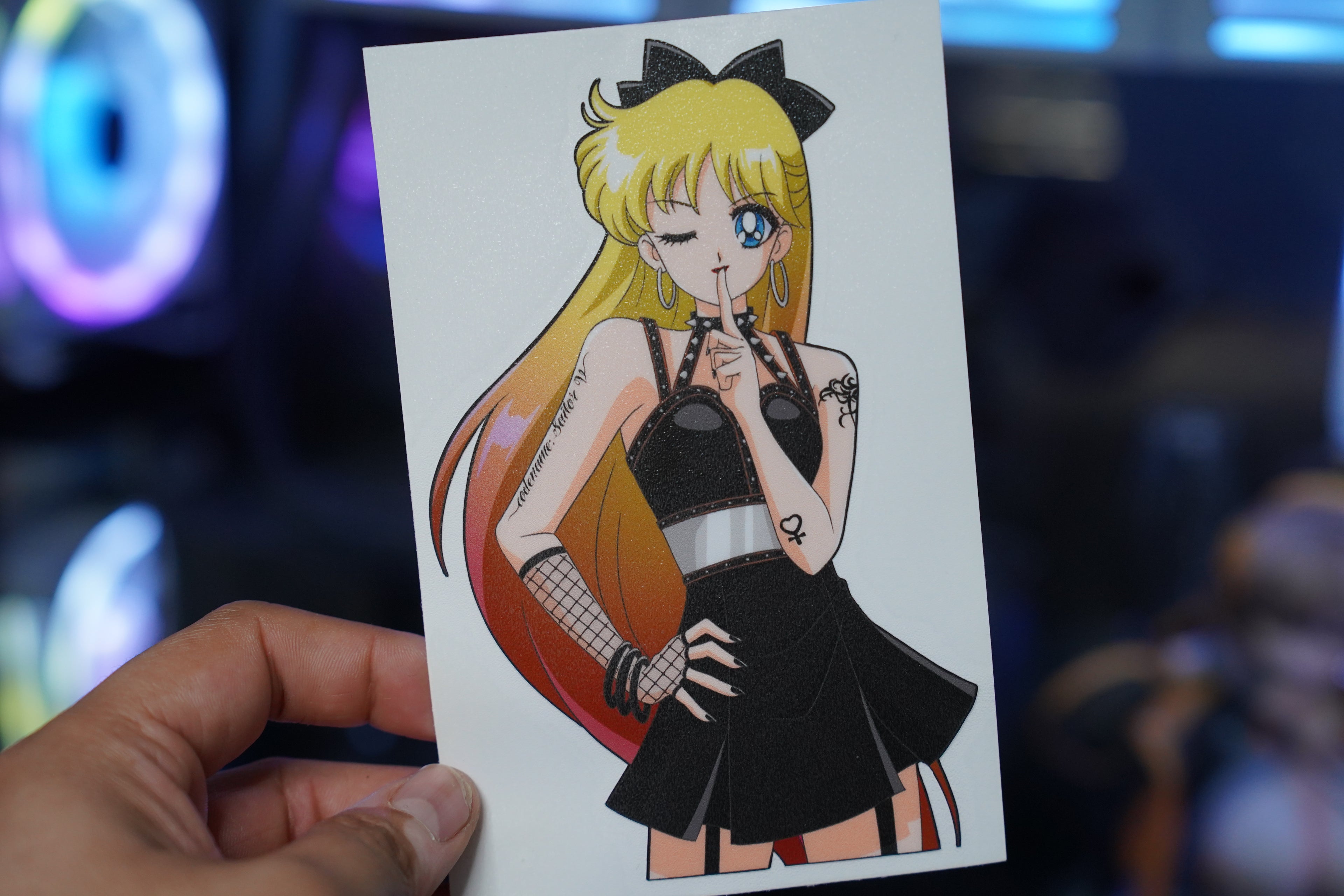 Anime Waifu Goth Guardian Venus Decal #31
