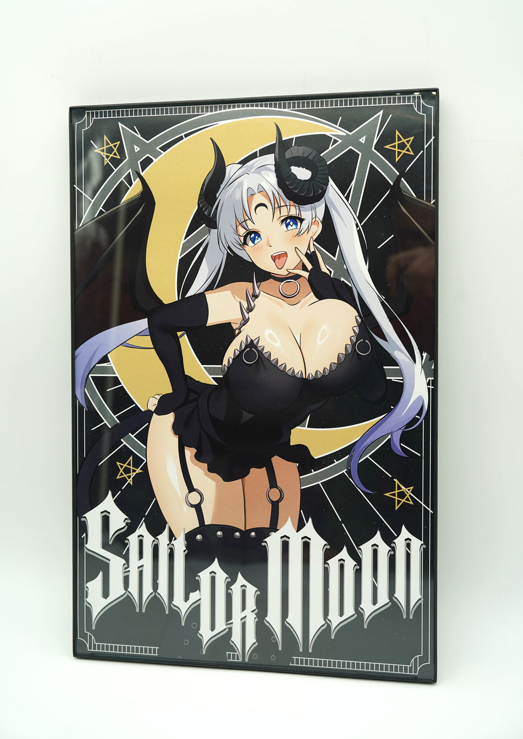 Anime Waifu Succubus Guardian Moon Poster / Wall Banner