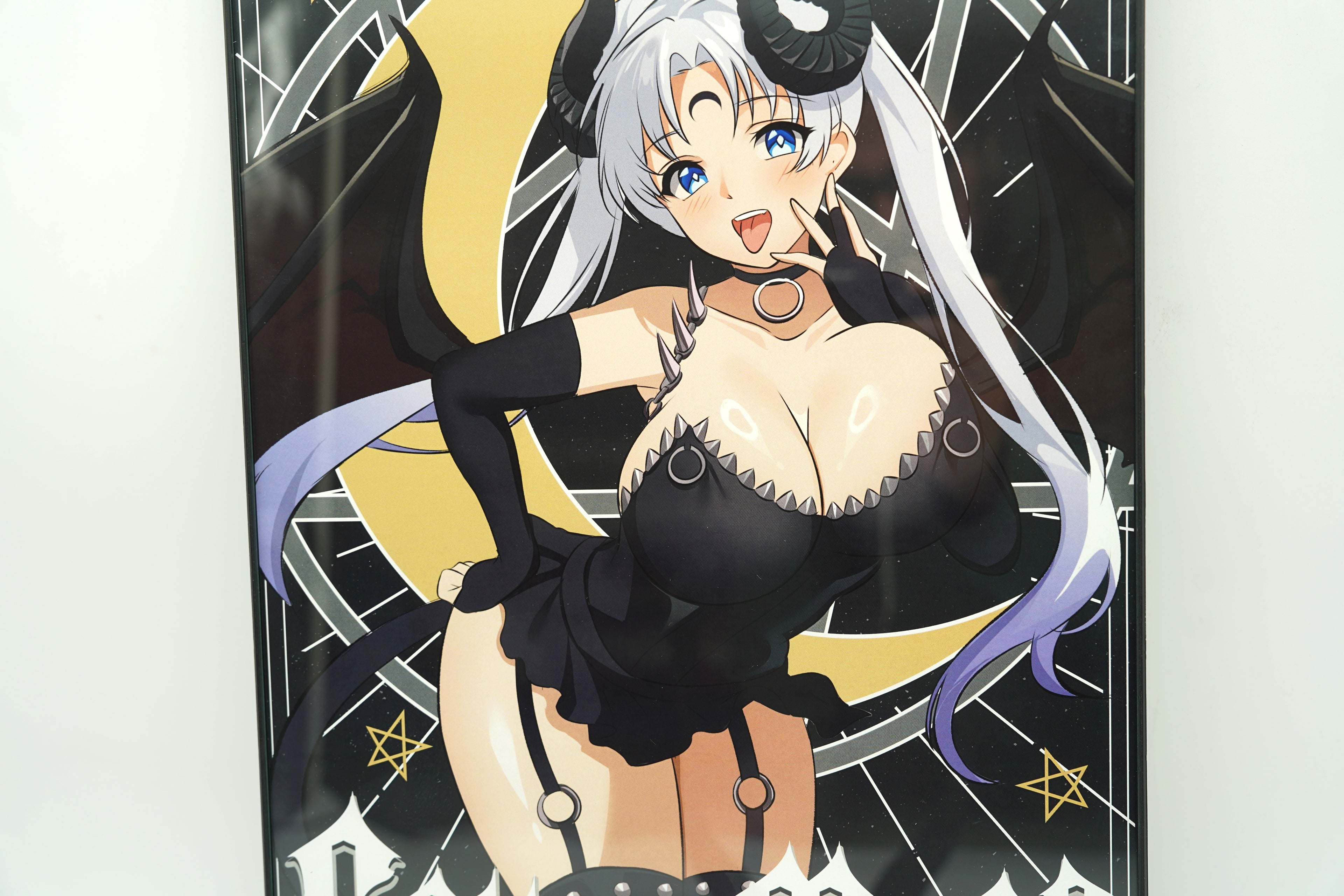Anime Waifu Succubus Guardian Moon Poster / Wall Banner