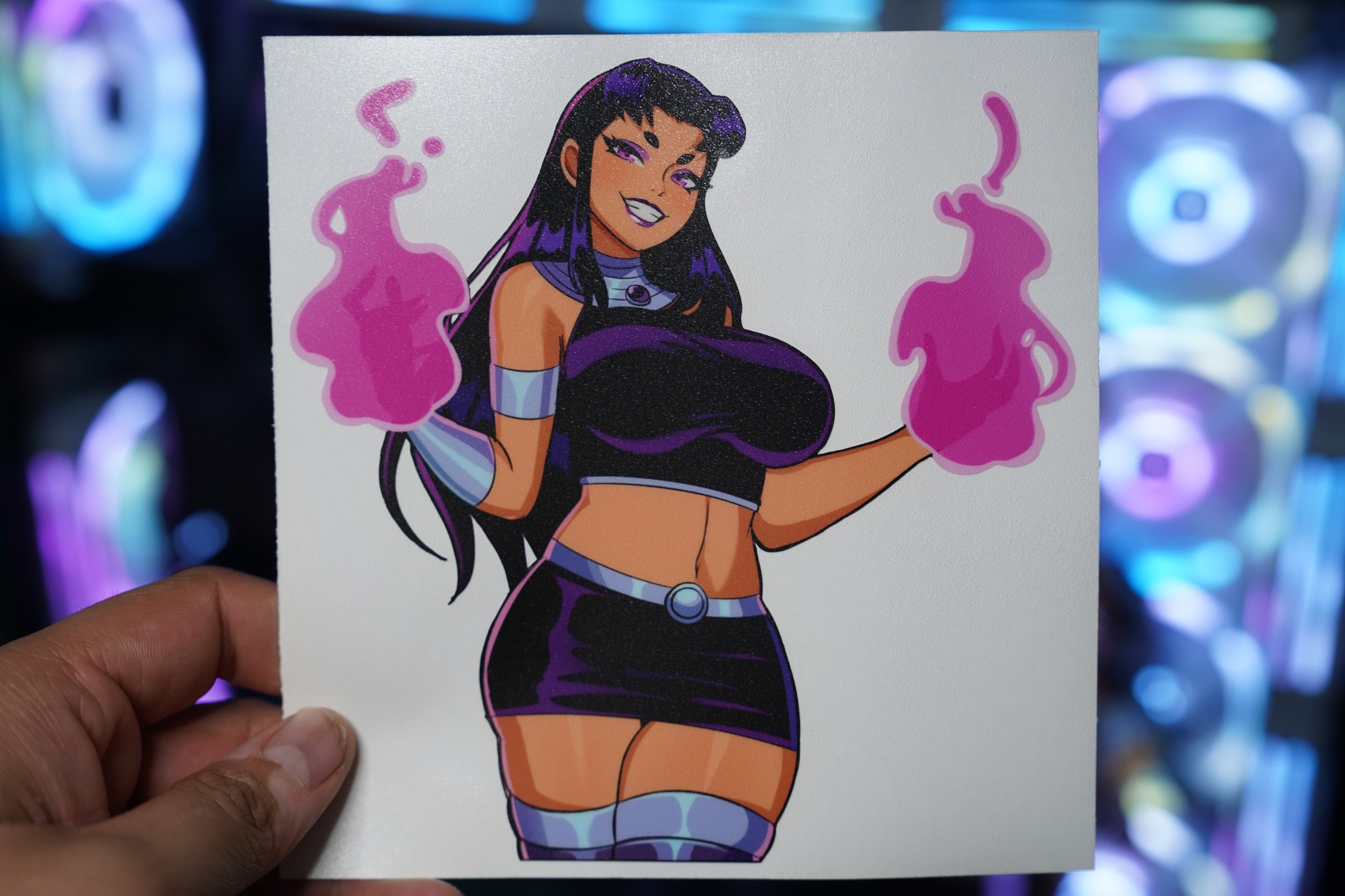Anime Waifu Black Fire Decal #39