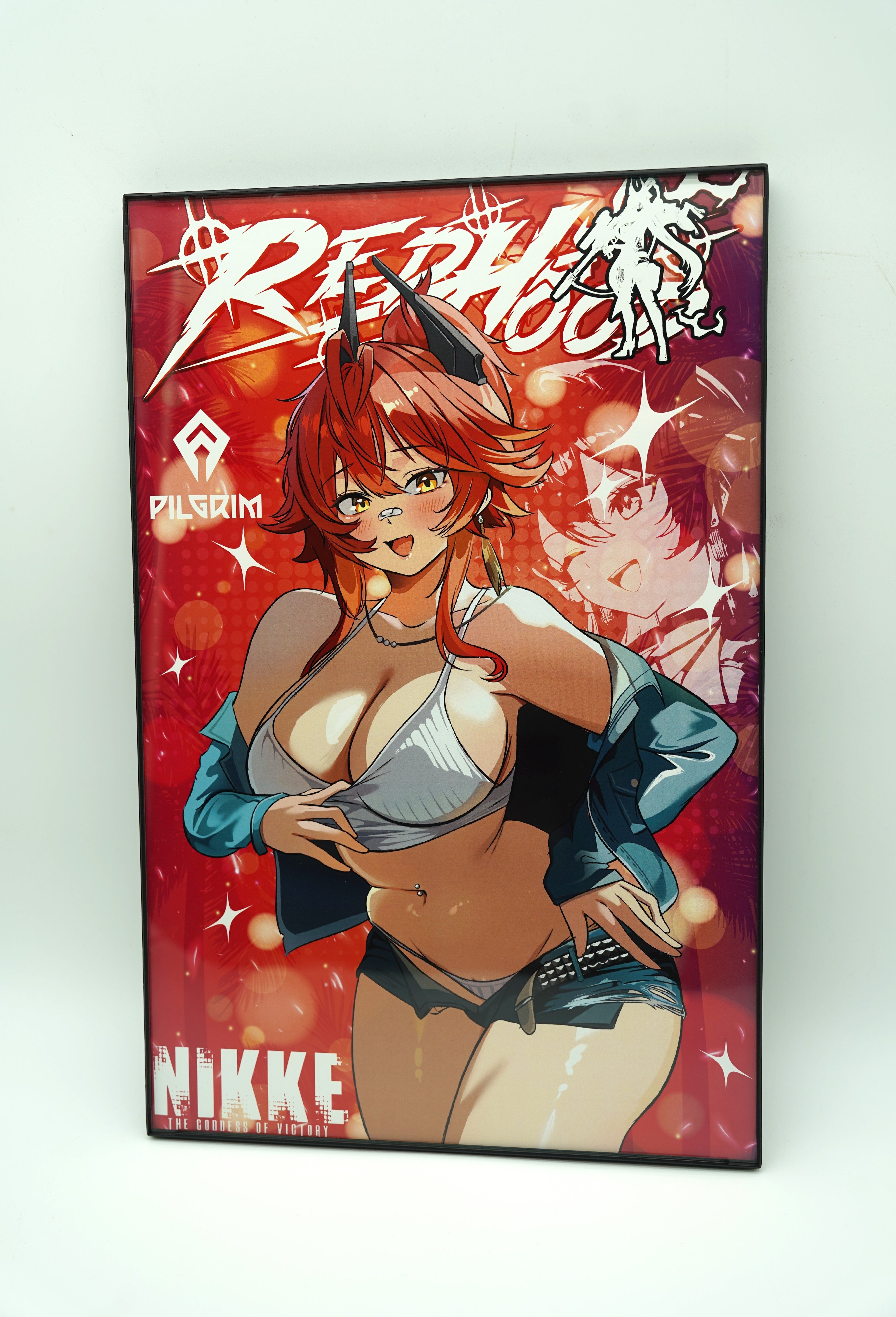 Anime Waifu Red Hood Poster / Wall Banner