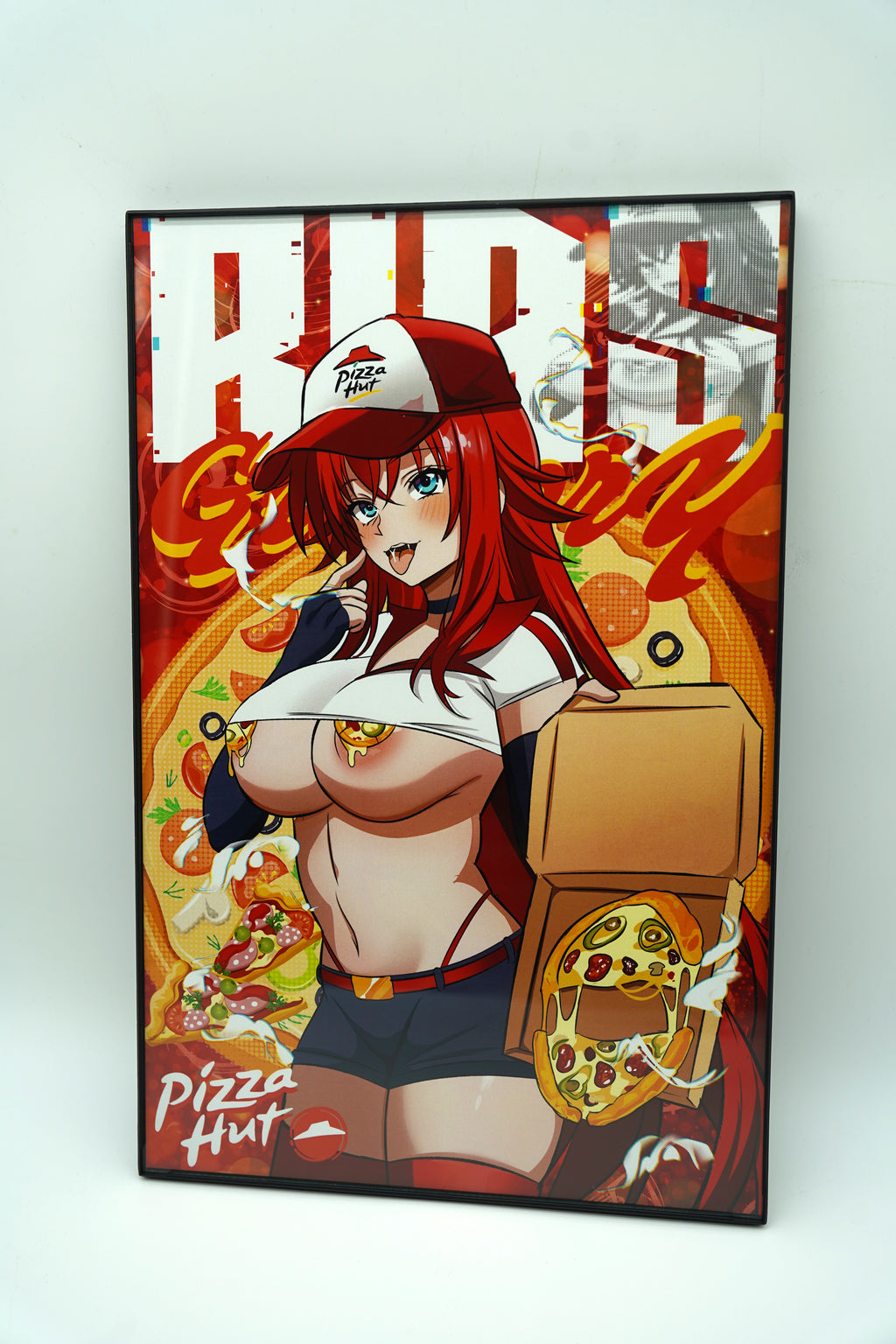 Anime Waifu Pizza Rias Gremory Poster / Wall Banner