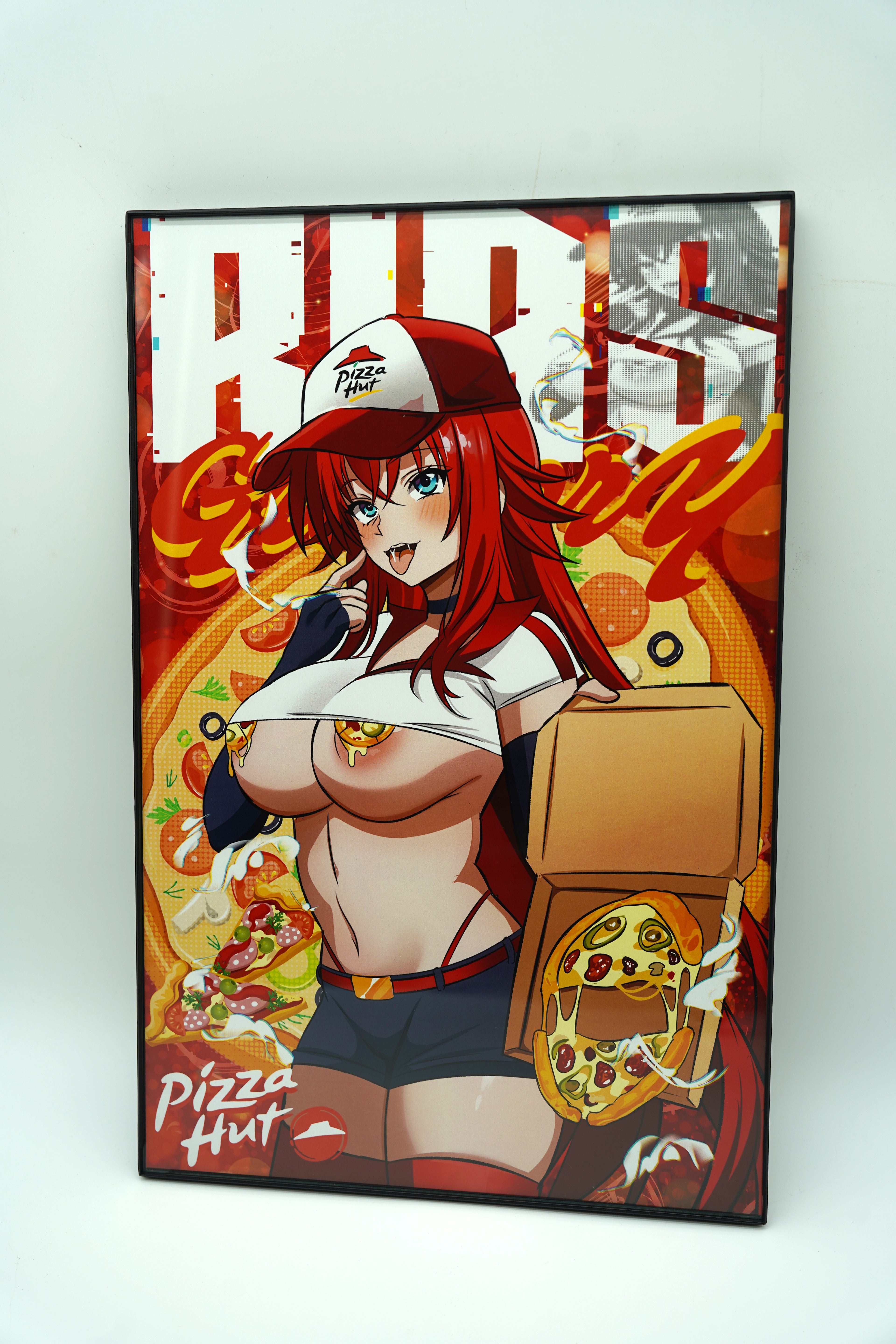 Anime Waifu Pizza Rias Gremory Poster / Wall Banner
