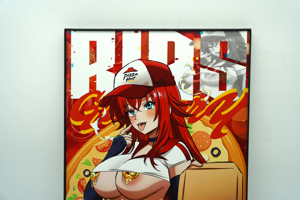 Anime Waifu Pizza Rias Gremory Poster / Wall Banner