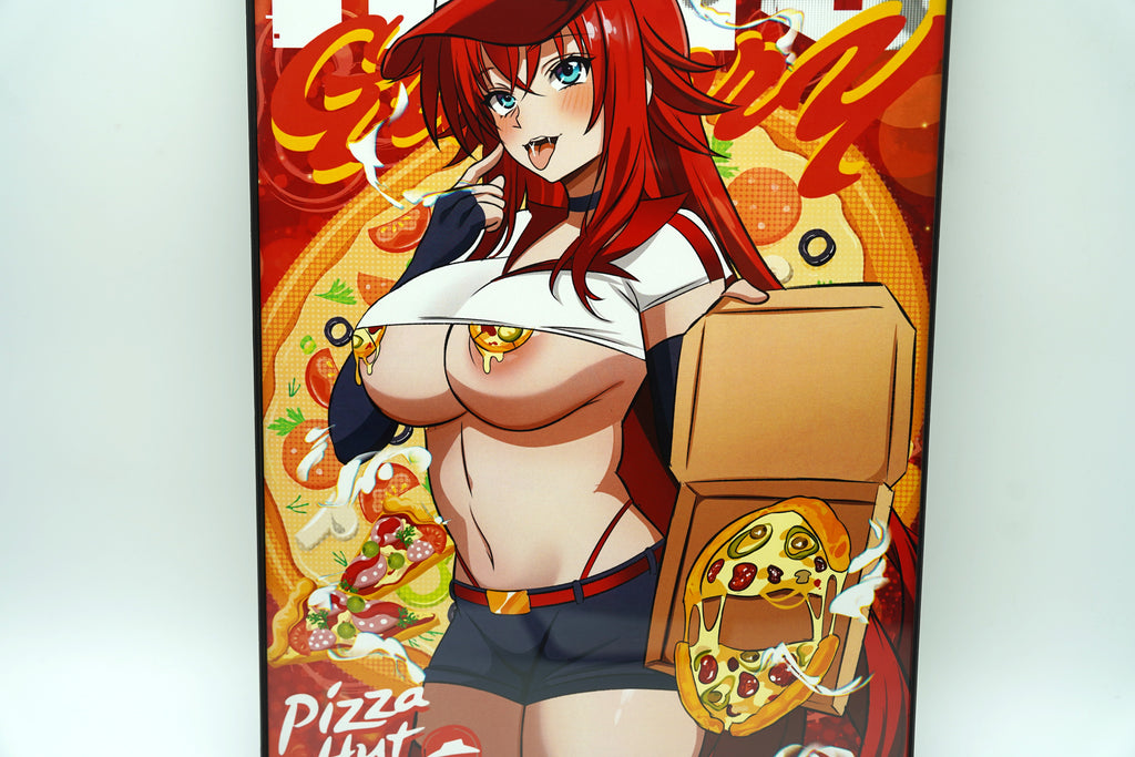 Anime Waifu Pizza Rias Gremory Poster / Wall Banner