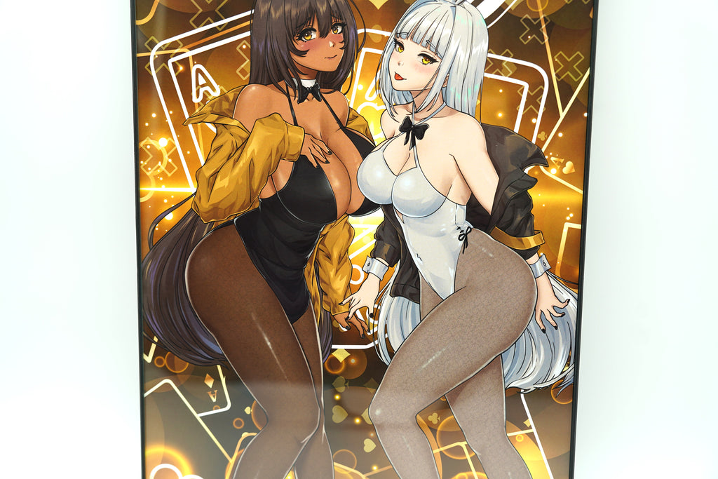 Anime Waifu Nikke Noir and Blanc Poster / Wall Banner