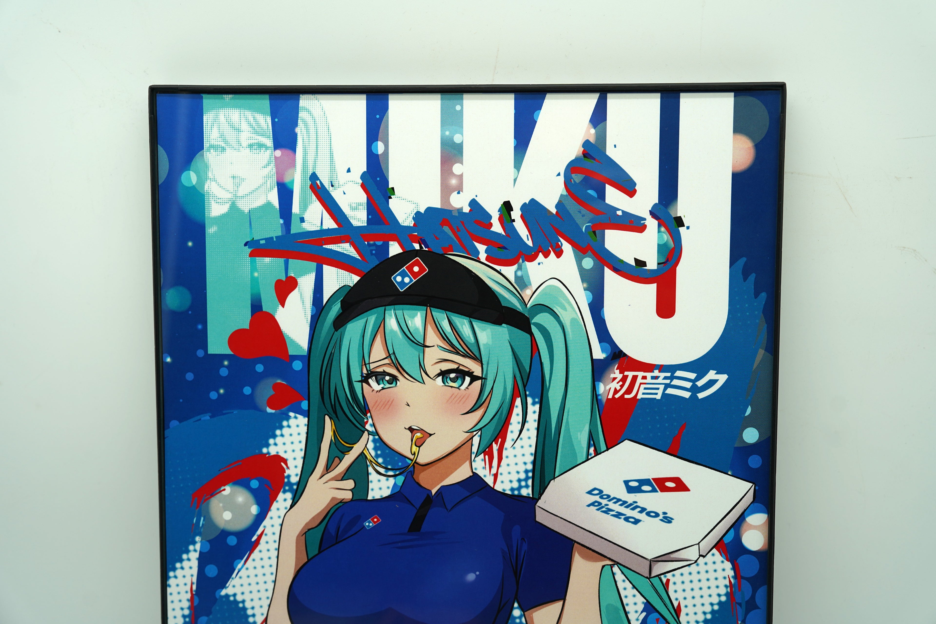 Anime Waifu Pizza Miku Poster / Wall Banner