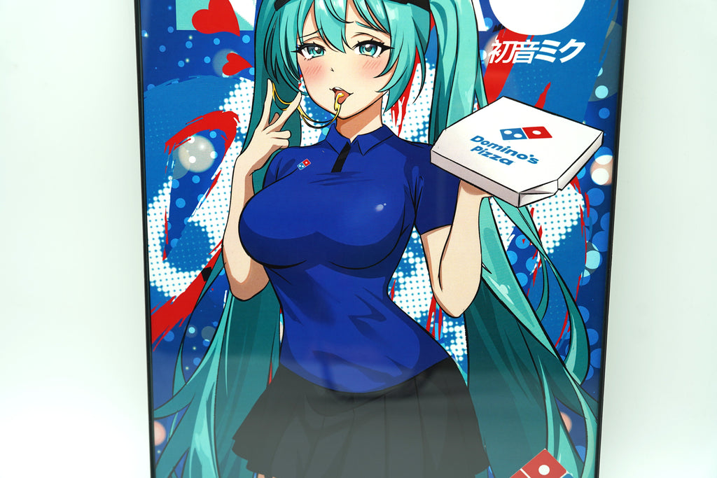 Anime Waifu Pizza Miku Poster / Wall Banner