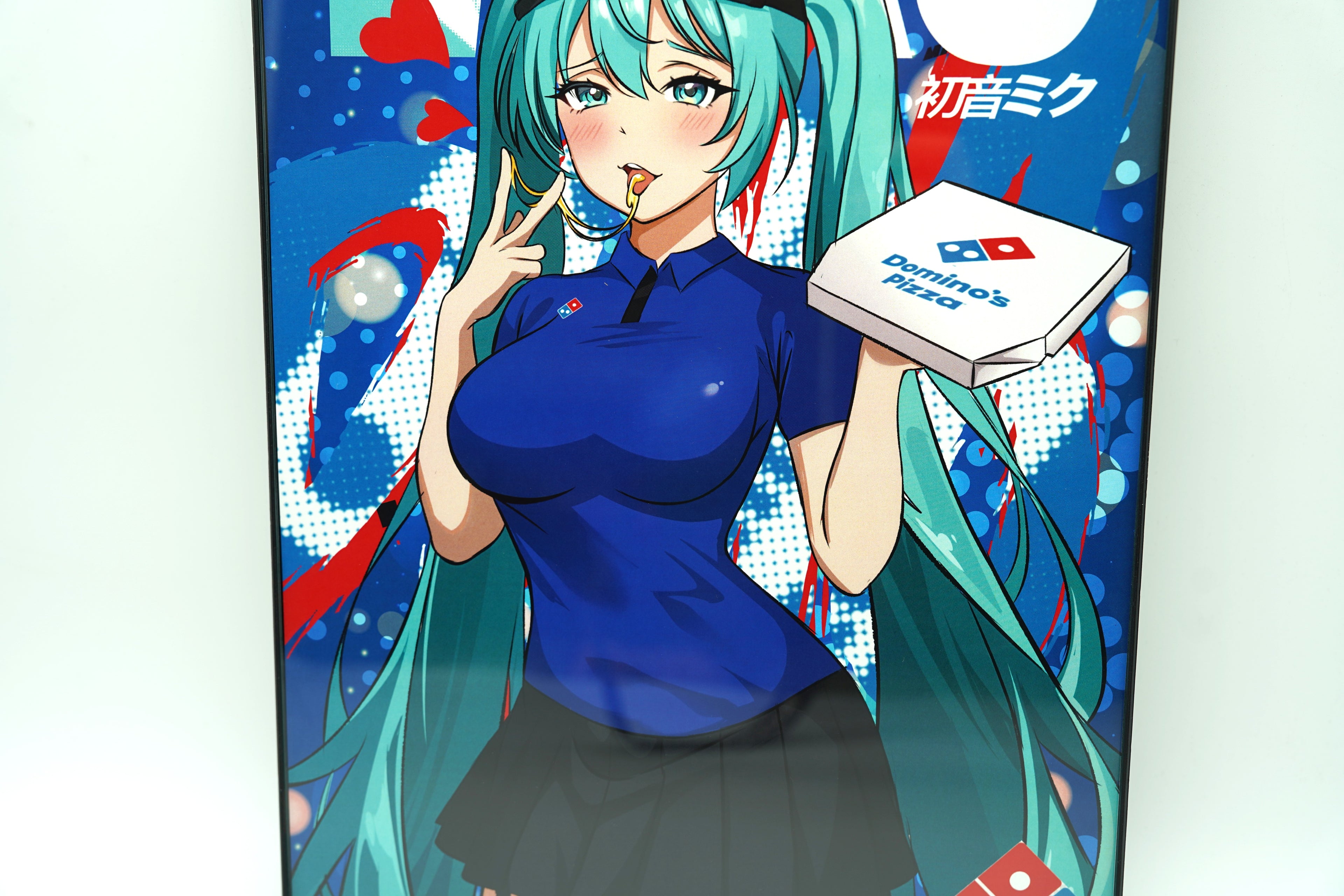 Anime Waifu Pizza Miku Poster / Wall Banner