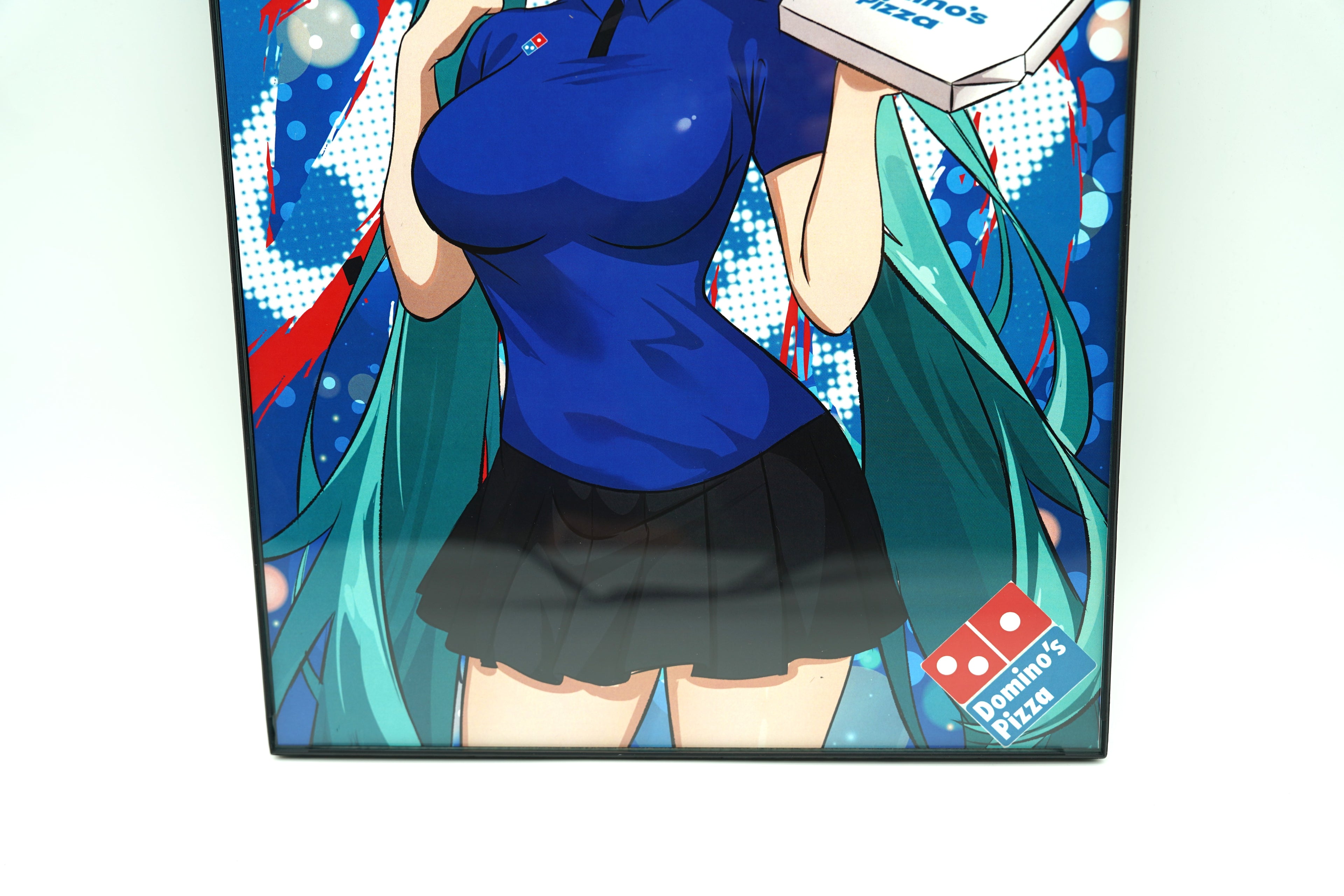 Anime Waifu Pizza Miku Poster / Wall Banner