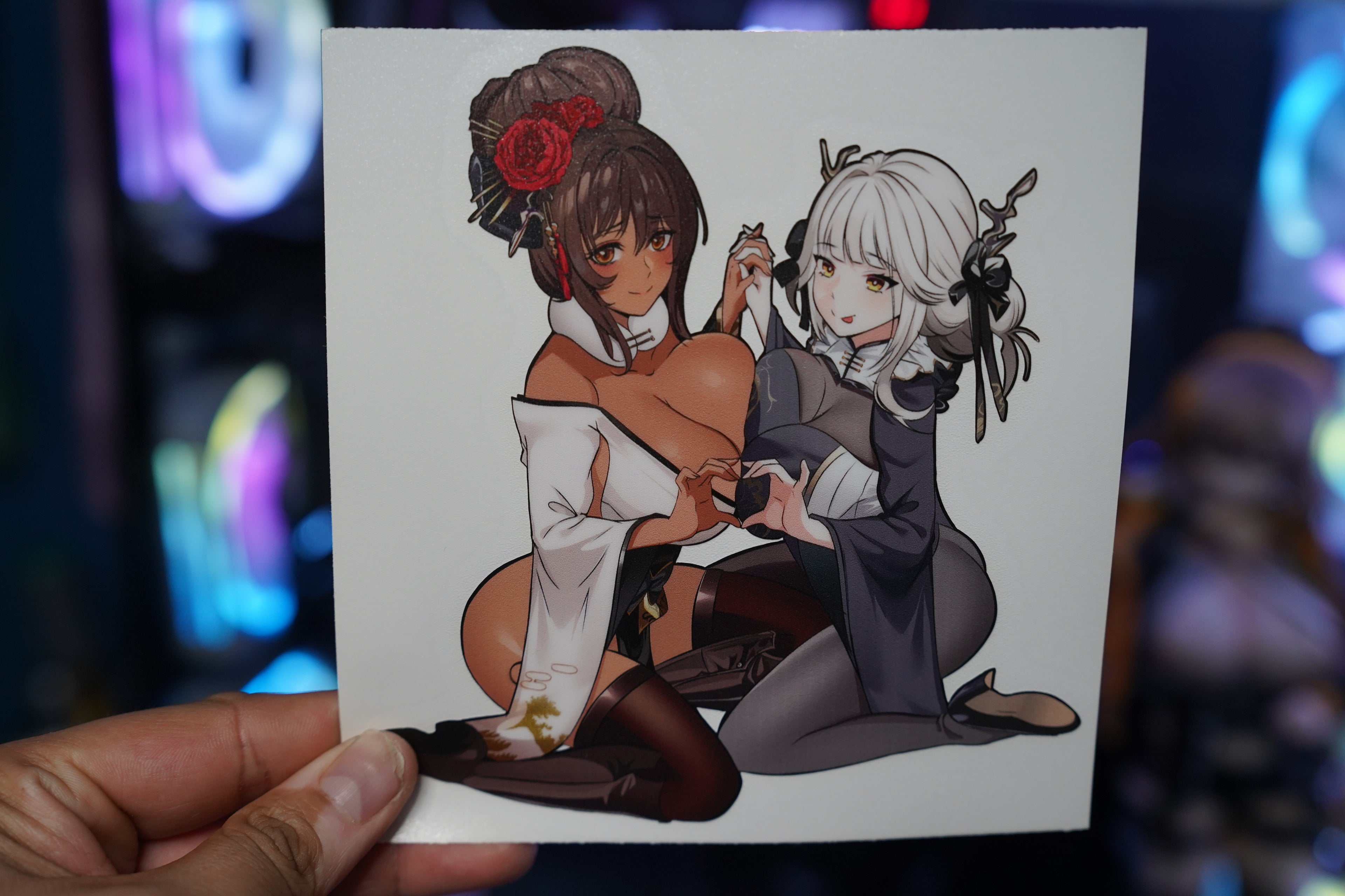 Anime Waifu Nikke Noir and Blanc Decal #116