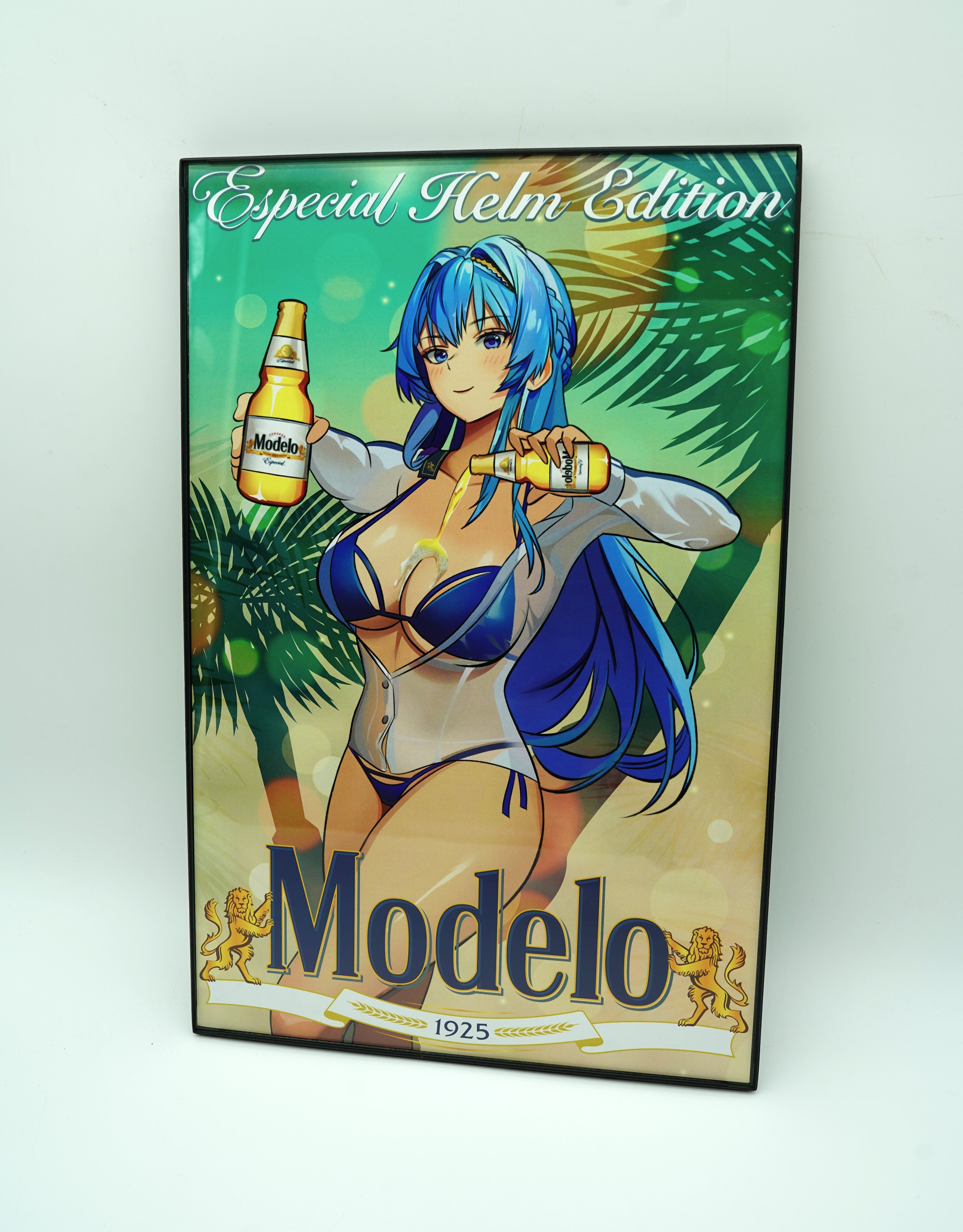 Anime Waifu Nikke Modelo Helm Poster / Wall Banner